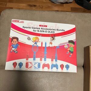 Sports Accessories Bundle for N-S/N-S OLED - Red and Blue